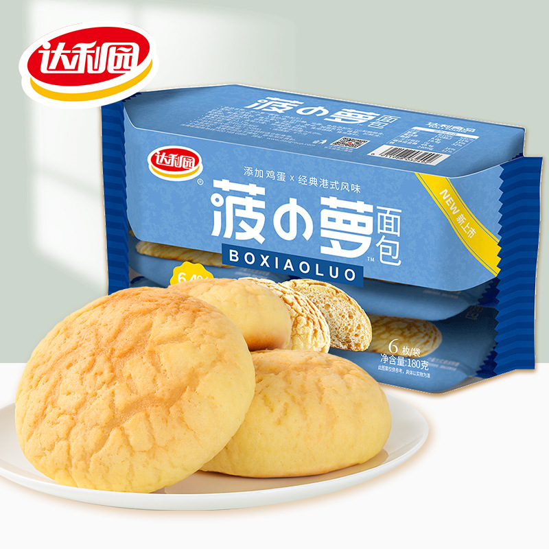 Хлеб с ананасом Dali Garden 180г Пирожные с ананасом Завтрак Повседневные закуски Продукты оптом