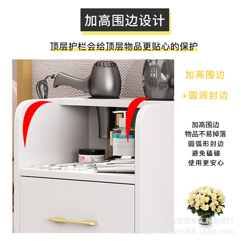 Barber Shop Tool Cabinet, Hair Salon Special Hair Salon Hair Cutting Cabinet, Tool Cart, Beauty Salon Storage Tool Table with Drawer