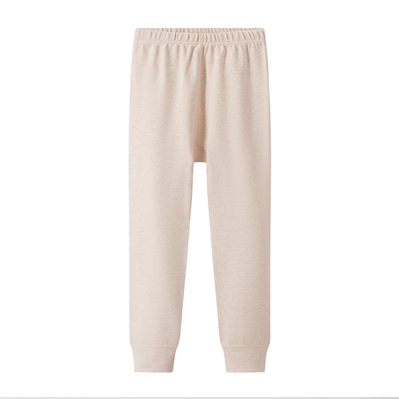 Lycra Cotton Autumn Pants Combed Cotton Pajamas Soft Brushed Base Layer Pants Youth Thermal Home Pants Class a Seamless