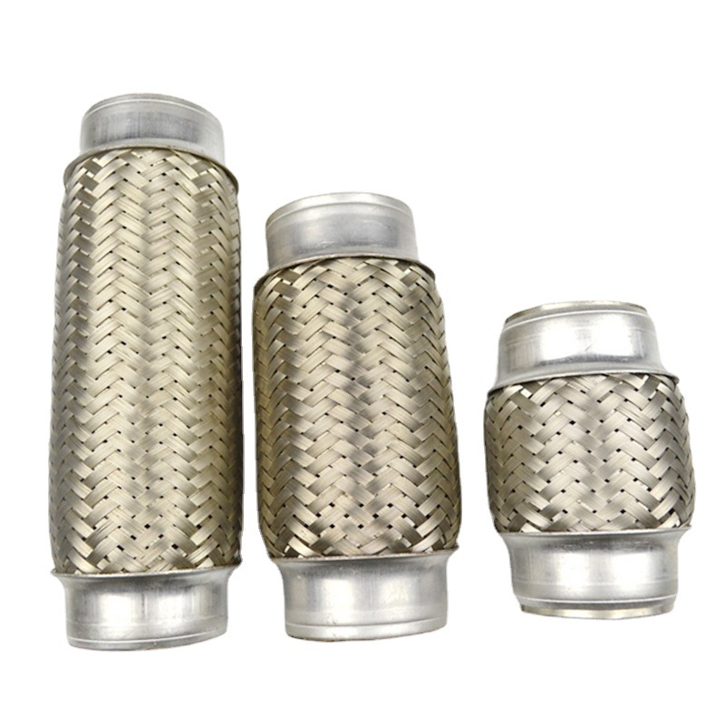 Xufeng Stainless Steel Car Exhaust Corrugated Pipe Stainless Steel Metal Connecting Pipe Silencer Shock Absorption Braided Soft Connection