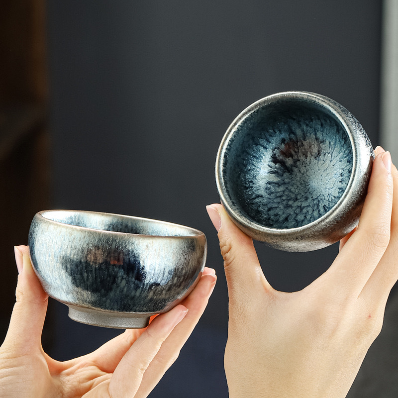 Authentic Iron Teacup, Jianzhen Kiln Tea Cup, Master Cup, Large Guixing Cup, Tea Bowl, Ceramic Wholesale