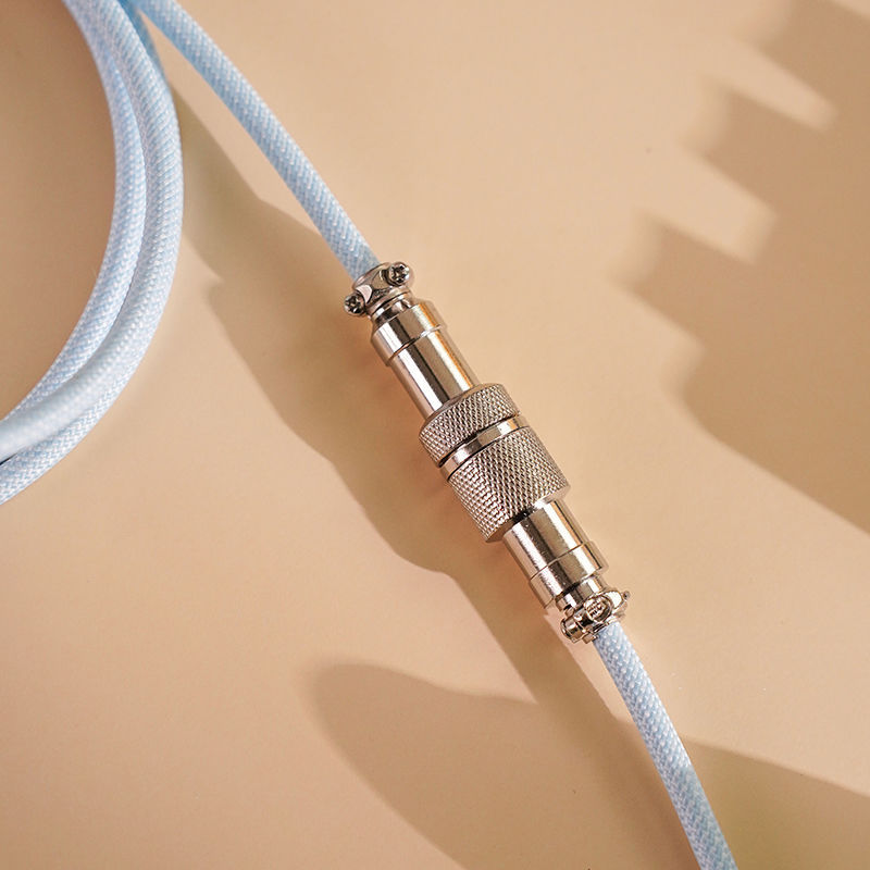 8K Magnetic Axis Mechanical Keyboard Aviation Plug Cable Spiral Spring Cable USB Data Cable Typec Customized Braided Keyboard Cable