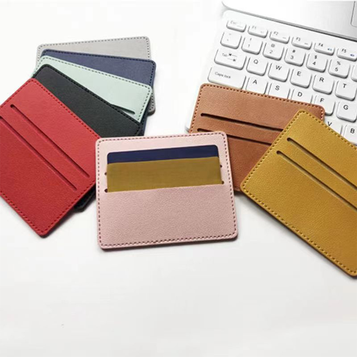 Multi-functional business card bag ultra-thin pu leather anti-degaussing large capacity portable credit card case protective case card holder wholesale