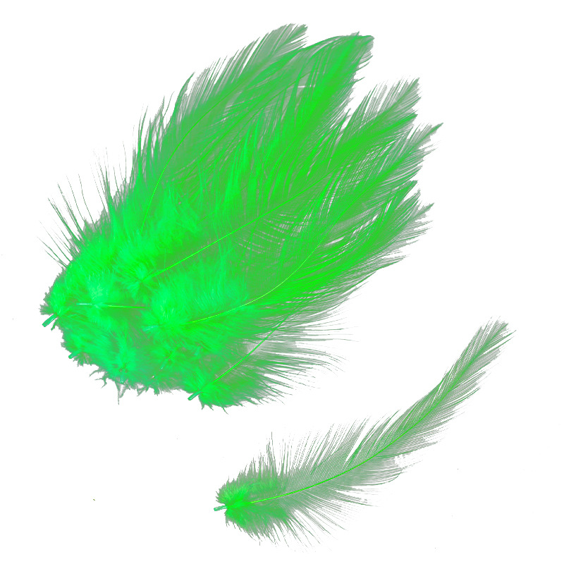 Factory wholesale diy color feather 4-6 white item chicken feather jewelry accessories hat fish hook floating decoration material