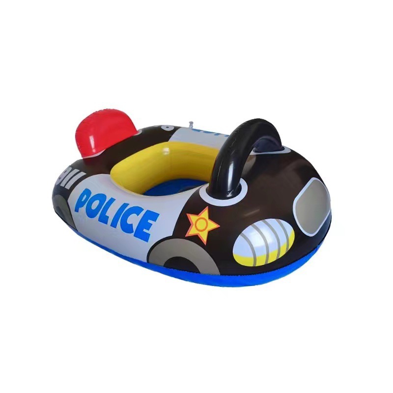 Factory wholesale thickened steering wheel horn boat children's cartoon car infant swimming seat water car boat