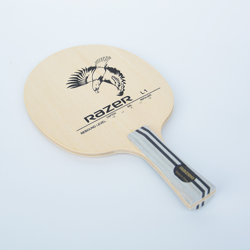 RAZER RAZER L-1 Table Tennis Bottom Plate L1 Pure Wood Five-Layer Table Tennis Bats Training Board Horizontal Straight Lightweight for Children