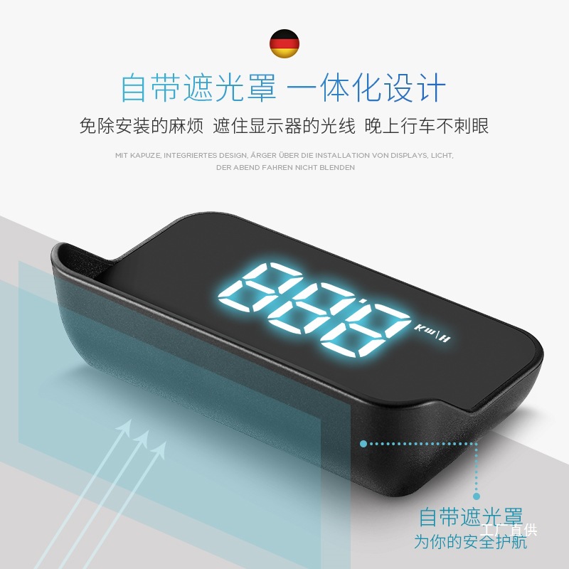 [Official Genuine] Car Hud Head-Up Display Car Neutral Obd Vehicle Speed ​​Head-Up Multi-Function Projector