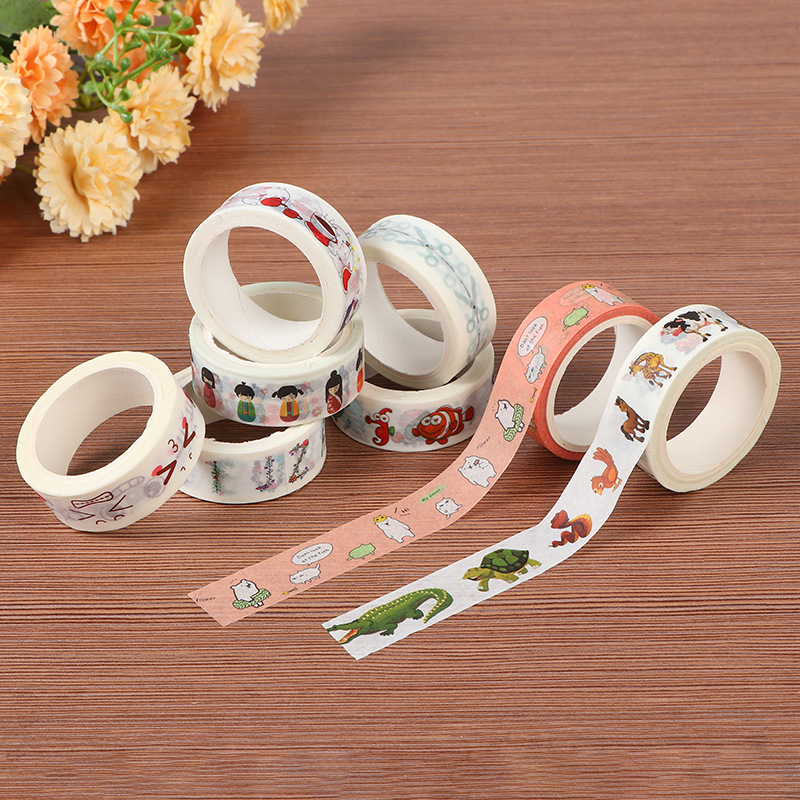 A variety of cartoon characters hand account stickers and paper tape community surrounding creative printing hand account tape wholesale