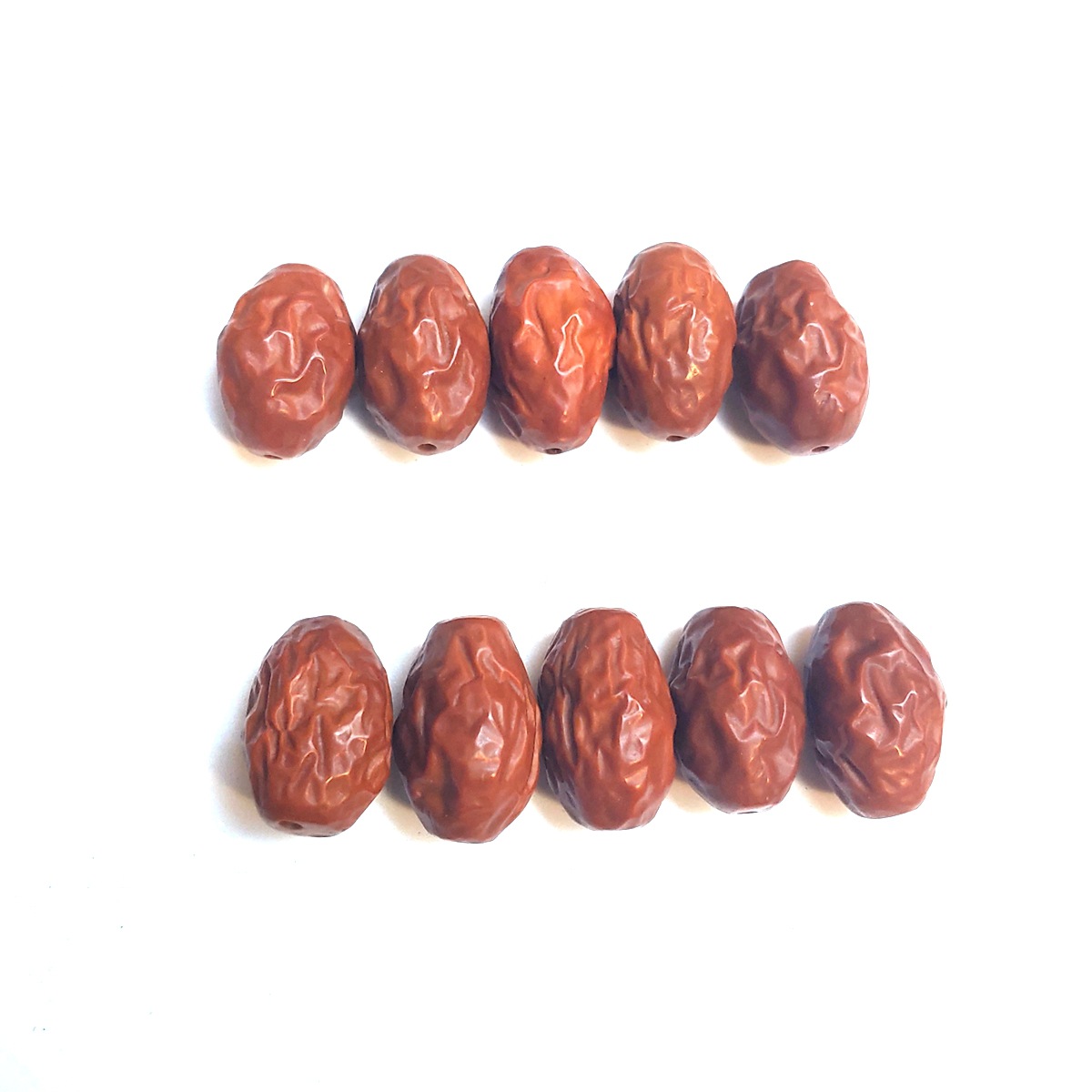 Olive Nuclear Carving Red Jujube Single Light Bead Handstring Long String for Men's and Women's Literature Play DIY Light Bead Accessories