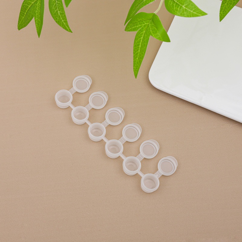 Factory wholesale 6 conjoined propylene pigment empty box gouache watercolor filling plastic empty box digital oil paint box