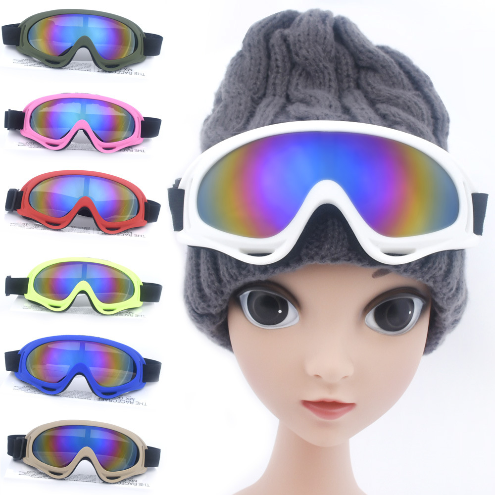 X400 outdoor adult children's male and female ski goggles mountaineering protective ski glasses motorcycle goggles labor protection eye protection