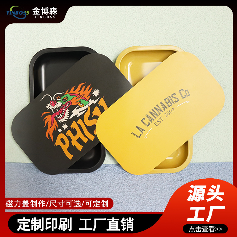 Новая пепельница с крышкой, магнитная, квадратная, из железа