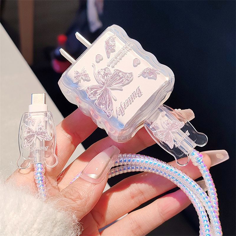 Butterfly High-End Data Cable Protective Cover Suitable for 15Promax Charging Cable Anti-Breakage 15/13 Shell Ipad20W