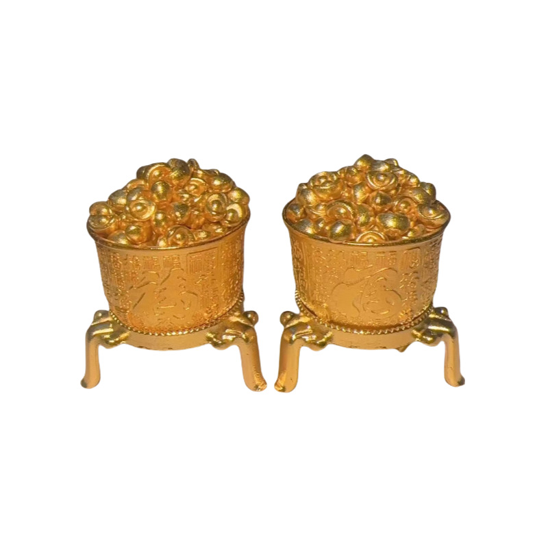 Alloy Offering Cup for Worshiping the God of Wealth, Buddha, and the Hundred Blessings Cup, Water Bowl, Seven Offerings, Eight Offerings, Wealth-Attracting Ornament, Household Worship Tea Cup