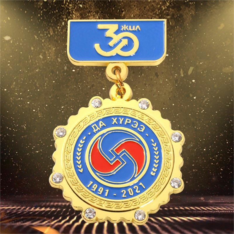 Медаль почета, индивидуальная металлическая значка, эмблема компании, брошь, медаль, металлическая этикетка