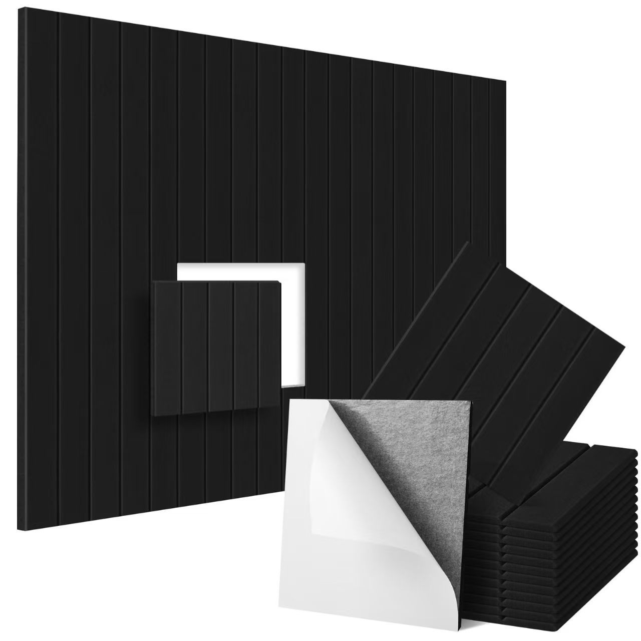 Cross-Border Striped Polyester Fiber Sound-Absorbing Panels Soundproofing Panels Felt Panels School Wall Decoration Materials