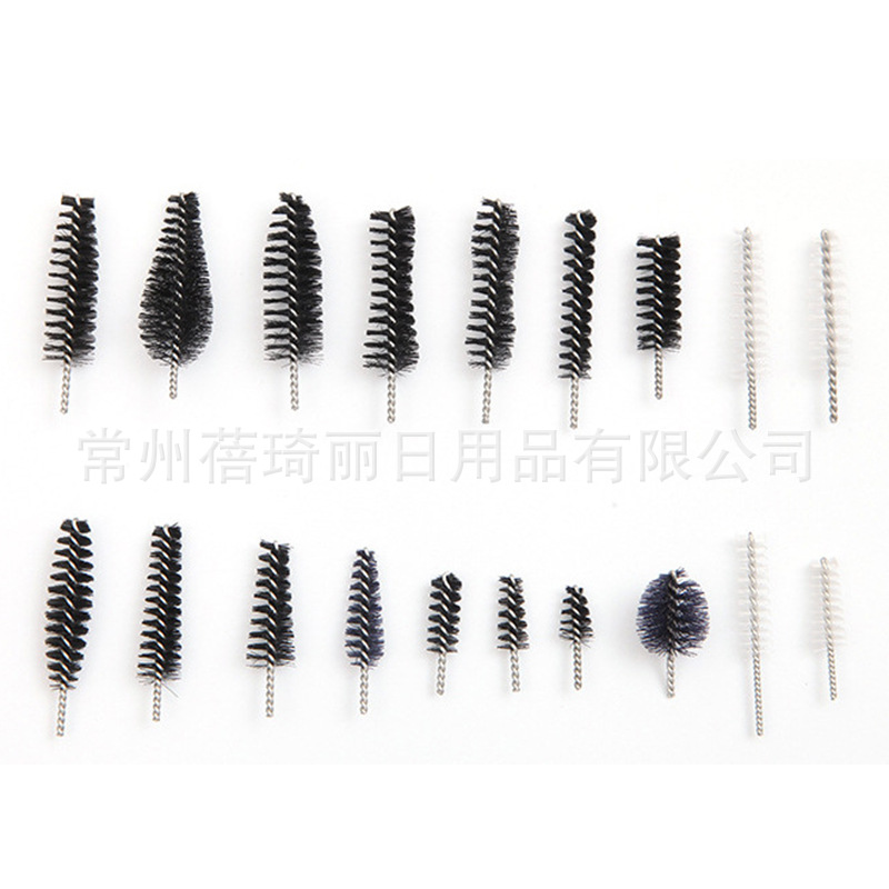 Factory supply nylon eyelash brush head spiral eyelash comb replacement brush head accessories disposable portable eyebrow shaping tool