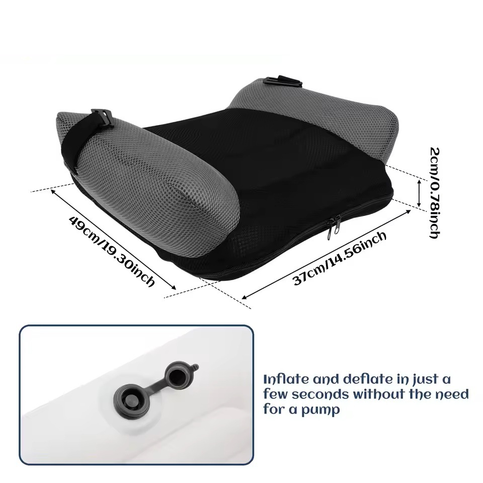 В наличии надувная бустер-подушка, портативная, для использования на улице