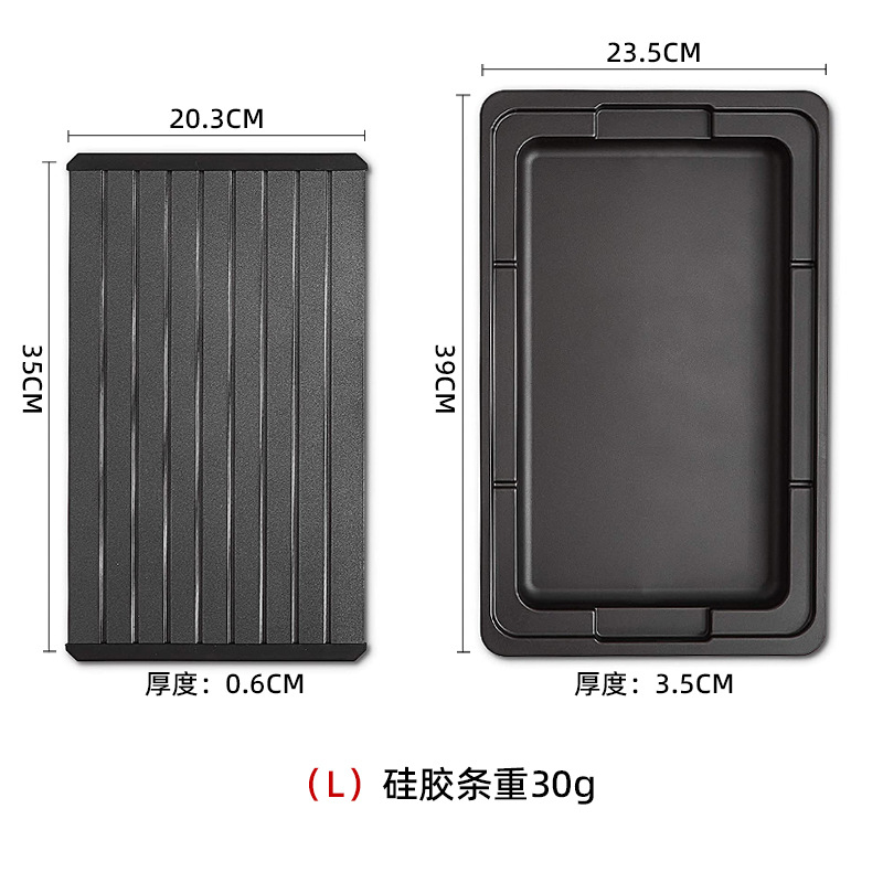 Amazon hot sale steak thawing plate pork thawing plate with water filter tray thawing plate suit