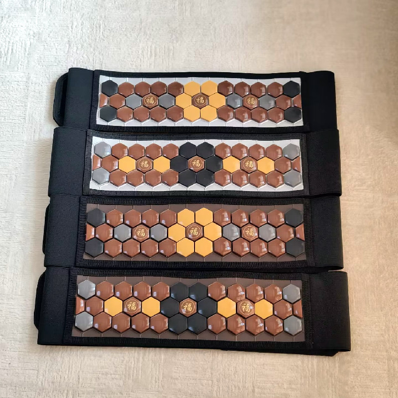 Эластичный пояс с турмалином, поддерживающий пояс, подлинный пояс с германитом из Циндао, 108*10 см, защитный пояс для талии и живота с цветовым сочетанием