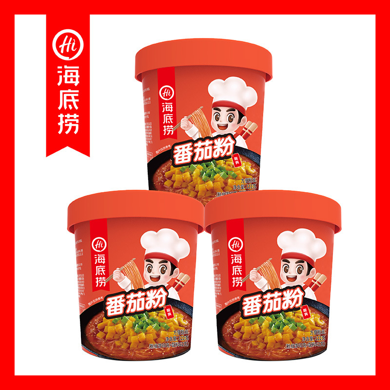 Haidilao hot and sour powder tomato beef noodles sour soup beef instant noodles a whole box of turkey noodles brewing powder wholesale