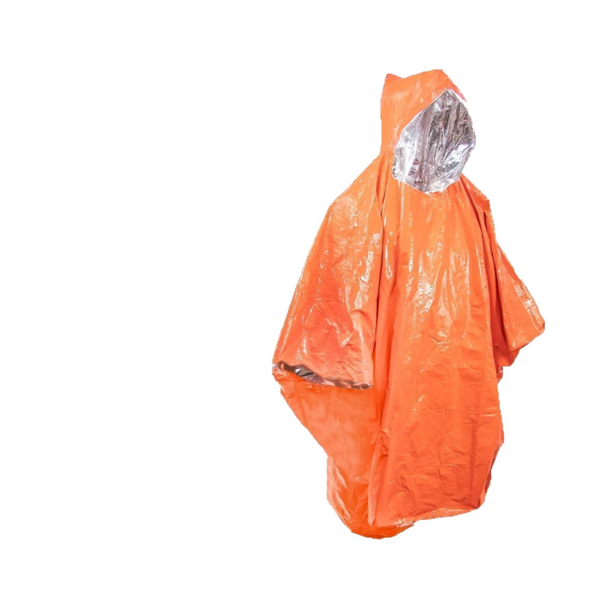 Portable Aluminum Foil Outdoor Survival Anti-Hyperthermia Raincoat, Anti-Freeze Raincoat, Camping, Mountaineering, Hiking, Multi-Functional Raincoat