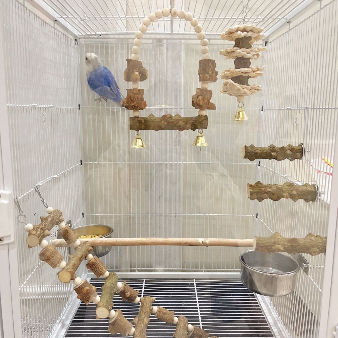 Pepperwood Hamster Parrot Toy Suspension Bridge Chinchilla Swing Hammock Climbing Small Pet Golden Hamster Hanging Play