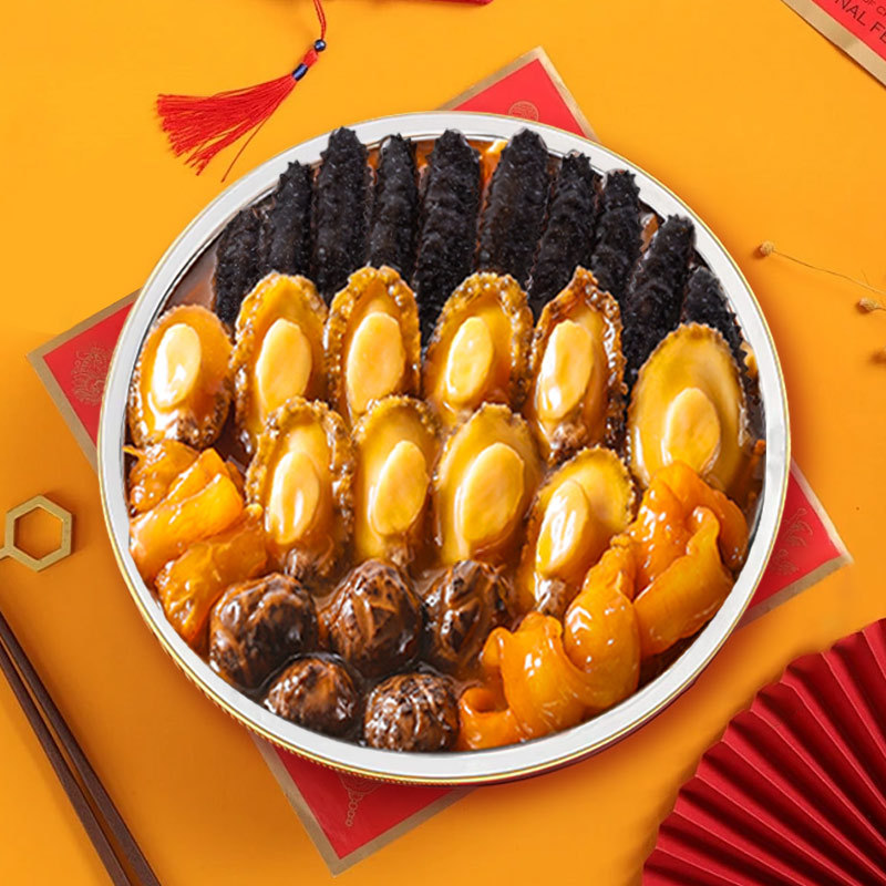 Golden Soup Buddha's Jumping Wall 10 Ginseng 10 Abalone 10 Large Pot Dish Ready-To-Eat New Year's Party Wholesale 1500g Sf Express Jd