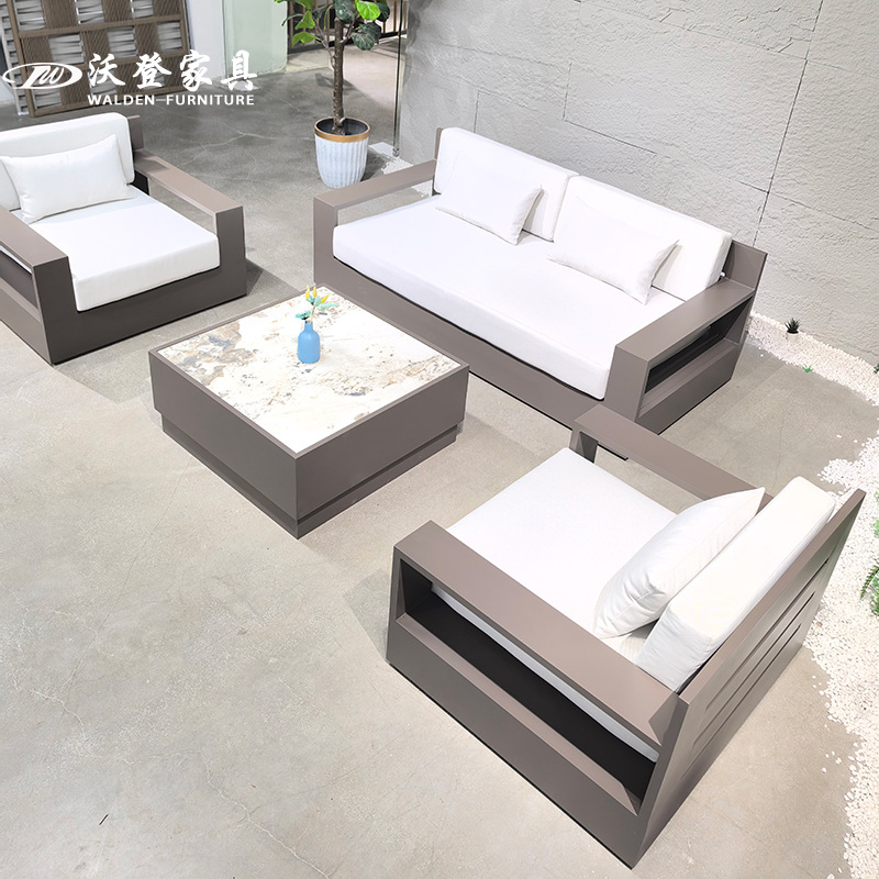 Woden Outdoor Factory Sofa Terrace Leisure B&B Courtyard Garden Outdoor Sales Department Outdoor High-End Villa Sofa