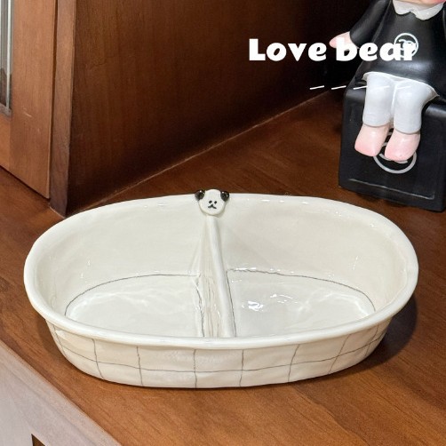 High Beauty Value Ins Simple Button Puppy Series Fruit Plate snack plate serving plate salad plate breakfast cup