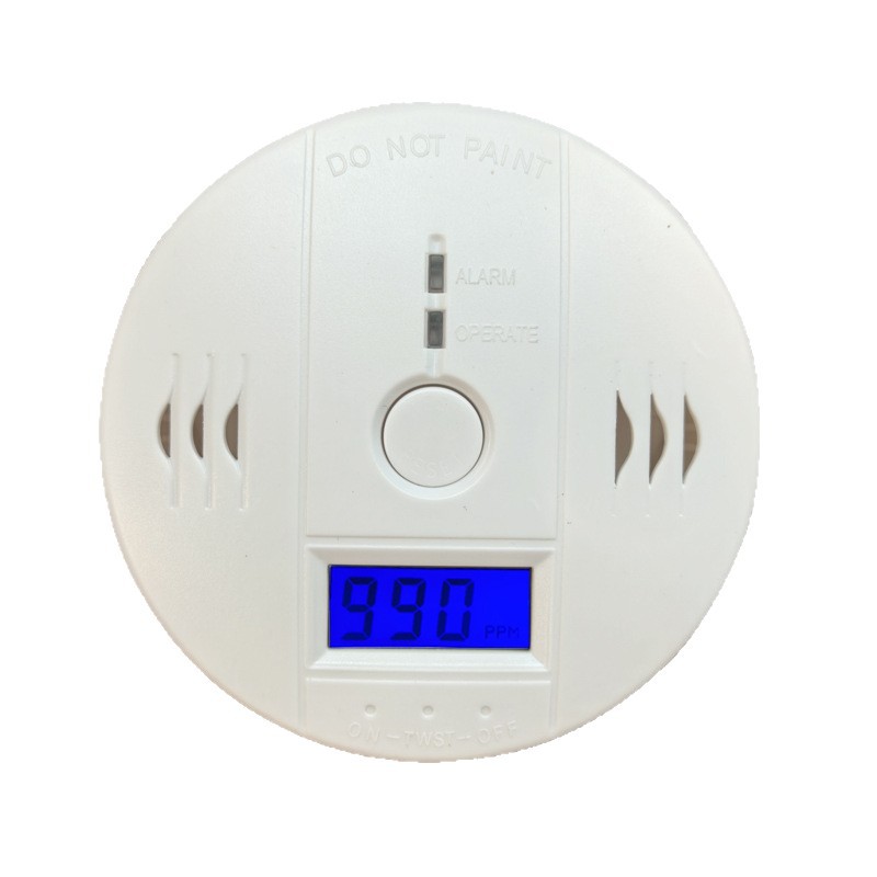 Carbon Monoxide Alarm Cross-Border English Household Coal Stove Honeycomb Smoke Detection Led Co Detection Alarm