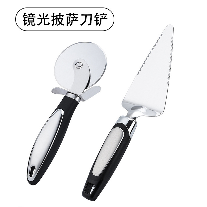 Нож для пиццы из нержавеющей стали, роликовый нож, нож Оско, нож для блинов, инструмент для выпечки, набор из двух предметов