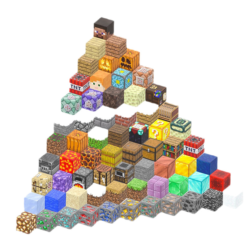 My Magnetic Blocks Complete Set of Pretend Play Mini Toys DIY World Magnetic Building Blocks with Magnets