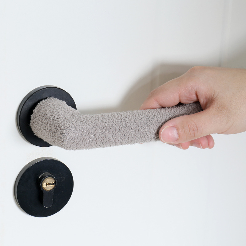 Source factory extended door handle protective cover wall anti-collision knitted warm anti-collision door handle cover