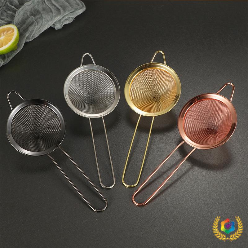 ✅ Ice Strainer Stainless Steel Mesh European-Style Double Ice Strainer Strainer Filter