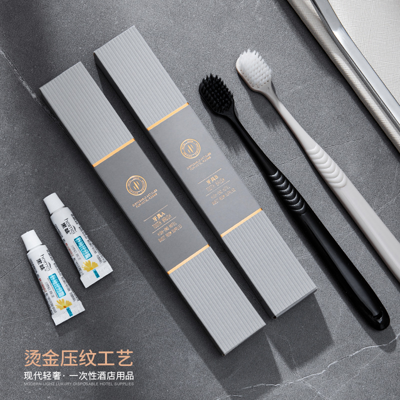 Hotel Disposable Toiletries Complete Set Hotel Special Toothbrush with Toothpaste B&B Home Hospitality Female