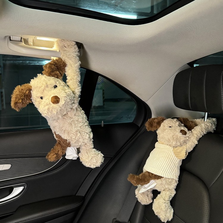 Оригинальная симпатичная обложка для салфеток в виде щенка, плюшевая игрушка для дома