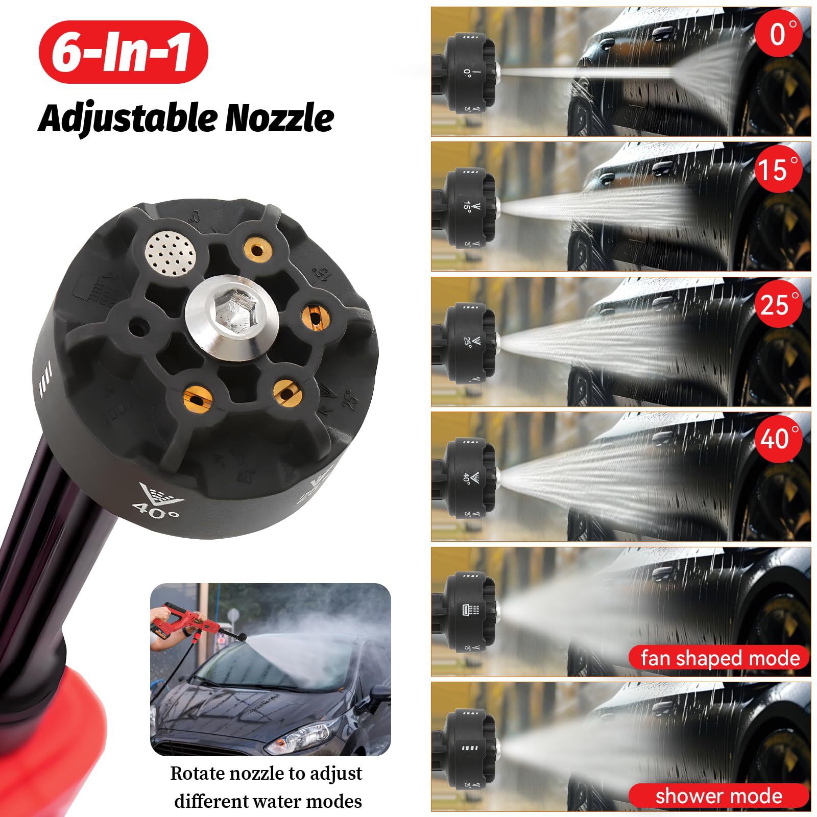 Cross-Border Lithium Battery Car Wash Water Gun Portable Wireless High-Pressure Water Gun High-Power Watering High-Pressure Wireless Car Wash Water Gun