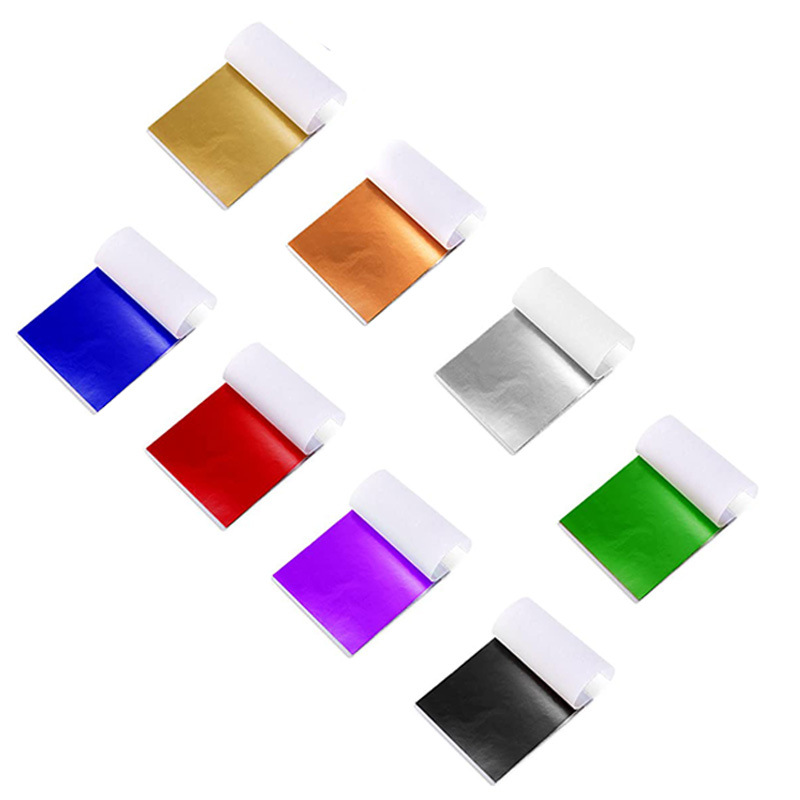 Cross-Border Exclusive High-Quality Gold Foil Paper 9*9 Manicure Gold Foil Manicure Crystal Mud Glue DIY Decoration Craft Gold Foil