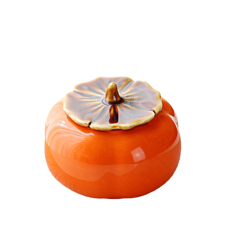Persimmon Ruyi Ceramic Sealed Persimmon Candy Box Candy Creative Tea Can Mini Small Packaging Wedding Candy Can