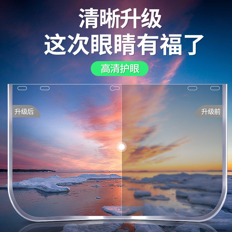 Manufacturer Wholesale Welding Protective Cover with Cap-Type Visor Pvc Protective Bracket Visor Polished Transparent Welding Array