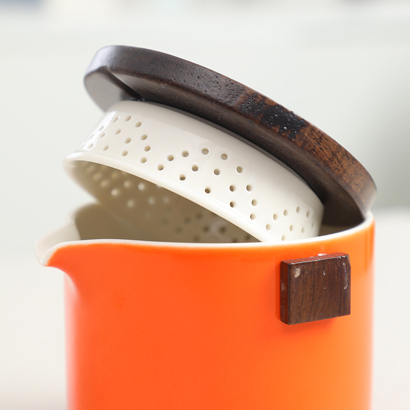 Outdoor Travel Kung Fu Tea Set suit Camping Storage Portable Express Cup Tea Set Bag Simple Business Accompanying Gift