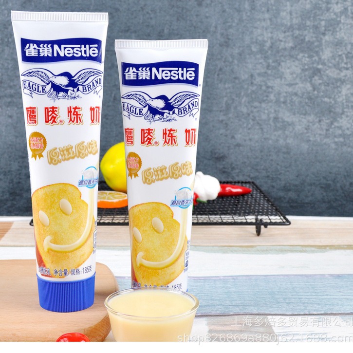 Сгущенное молоко Bird/state 185г*24/коробка, с добавлением сахара, оригинальное, для выпечки яичных тартов, намазывания на хлеб