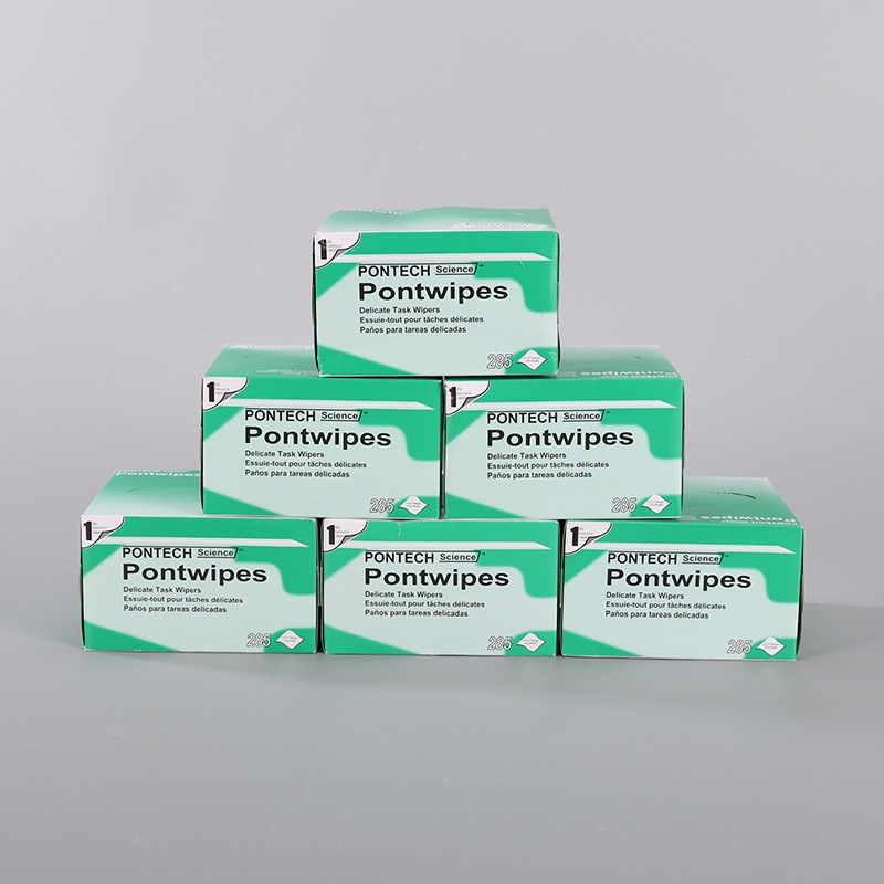 Yicheng Small Green Box Low-Dust Pull-Out Wipes Boxed Laboratory Oil-Absorbing and Water-Absorbing Cleaning Paper Wholesale