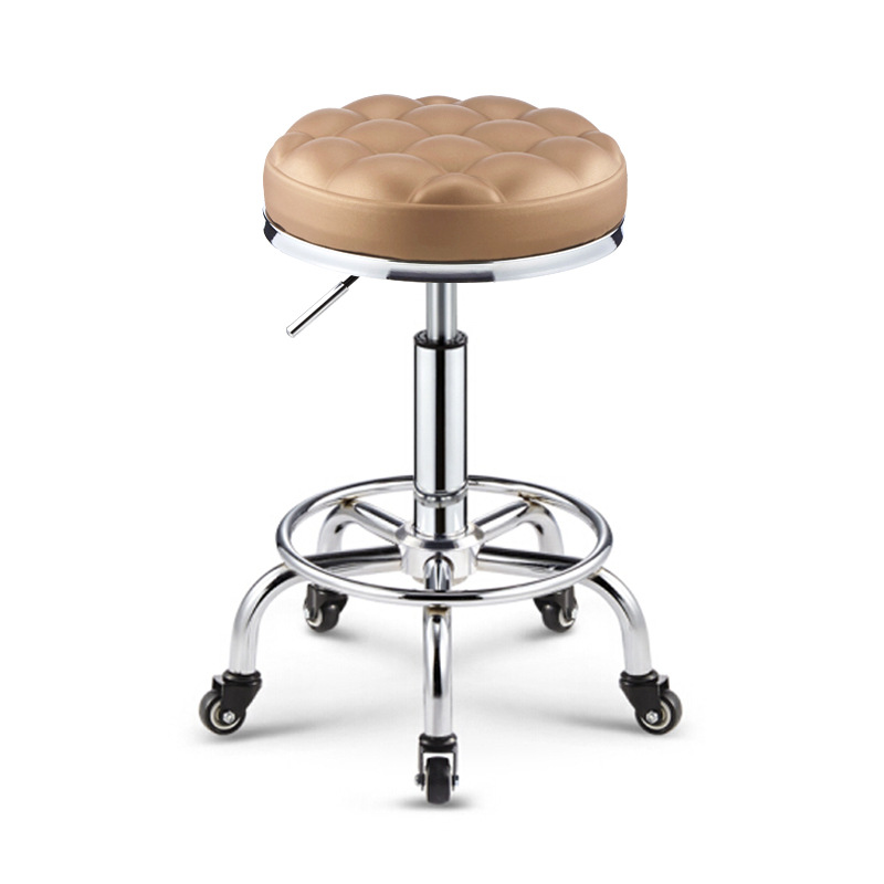 Beauty Stool Pulley Stool Bar Table Bar Chair Rotating Lifting Household Nail Art Round Stool Special for Barber Shop