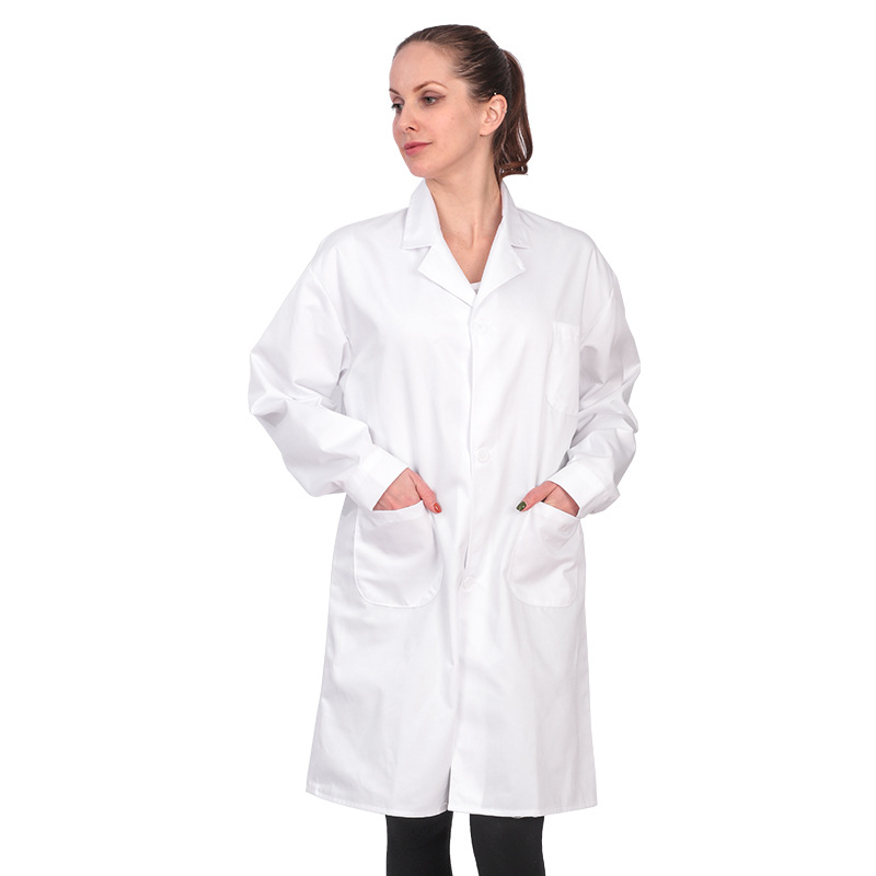 Spot Student Lab Coats Wholesale Pharmacy Doctor Nurse Work Clothes White Coat Long Sleeve Short Sleeve Custom Medical Uniforms