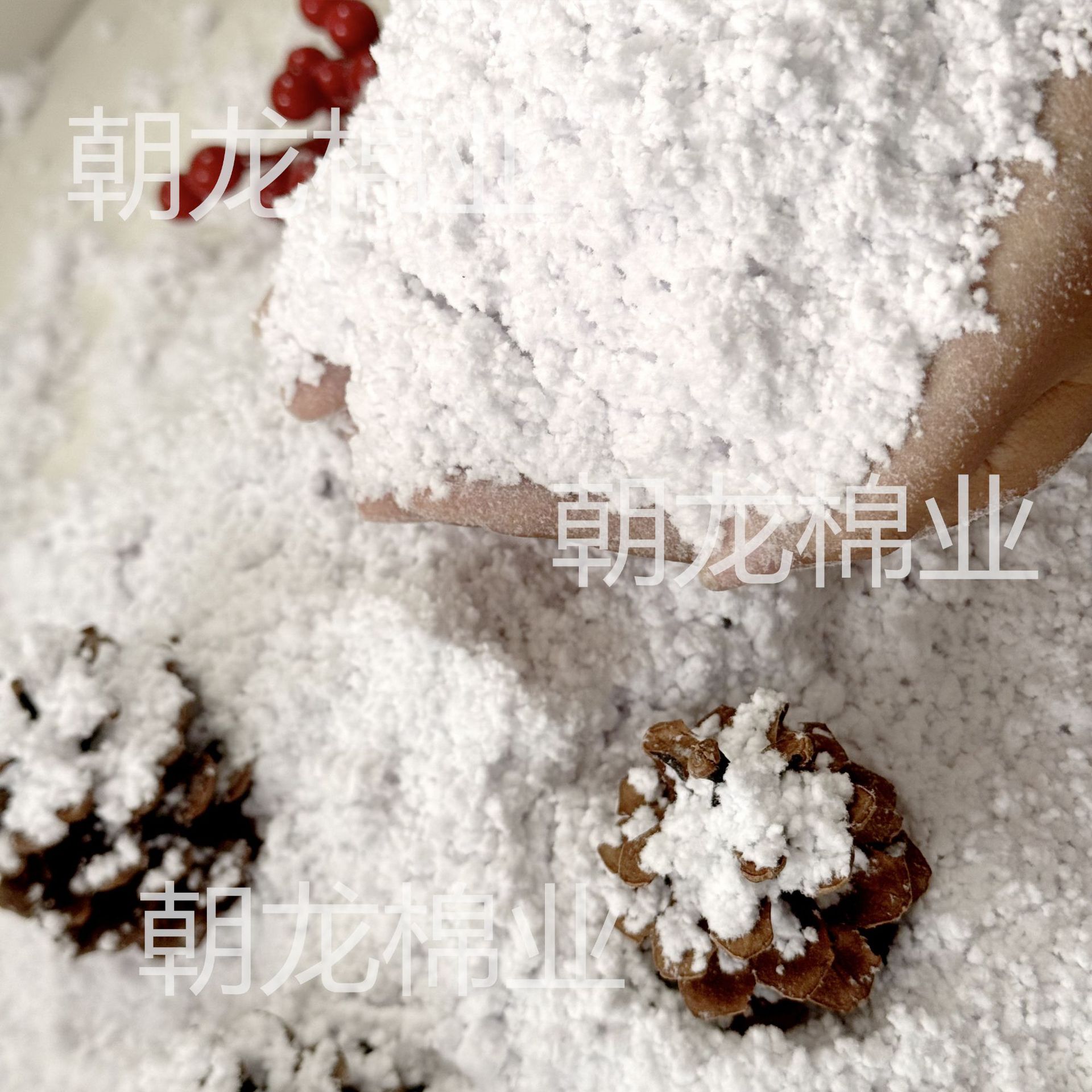 Christmas Velvet Powder Fluffy Artificial Snow Cotton Powder Window Landscaping Artificial Snowflake Model Scenery Artificial Snow Powder