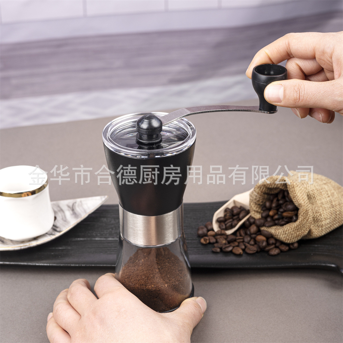 Hand Bean Grinder Event Gift Coffee Bean Grinder Grinding Manual Coffee Machine Glass Coffee Machine
