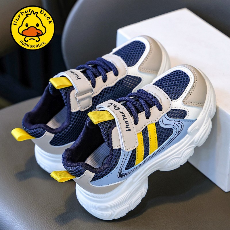 Girls' Sports Shoes 2025 Spring New Kidsren's Shoes Summer Boys' Breathable Mesh Medium and Large Kidsren's Dad's Mesh Shoes