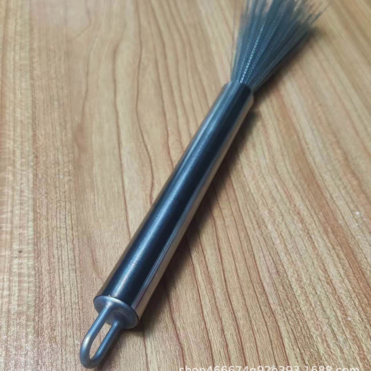 Stainless steel brush pot artifact long handle pot brush cleaning brush stainless steel brush wire brush